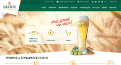 Desktop Screenshot of pivovar-faltus.cz